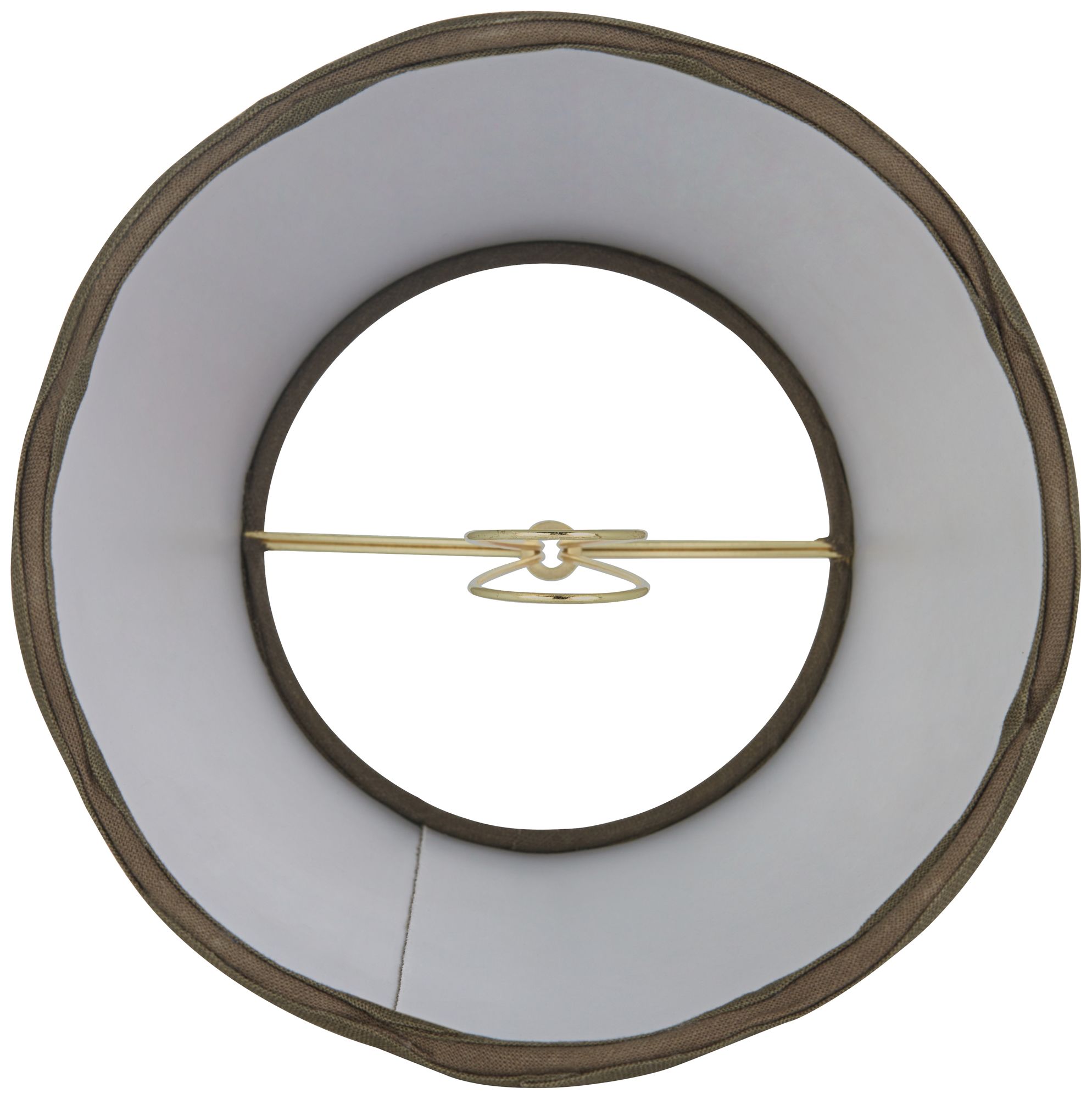 Image 6 Springcrest Mylie Dark Sage Scallop Empire Lamp Shade 4x6x5.5 (Clip-On) more views