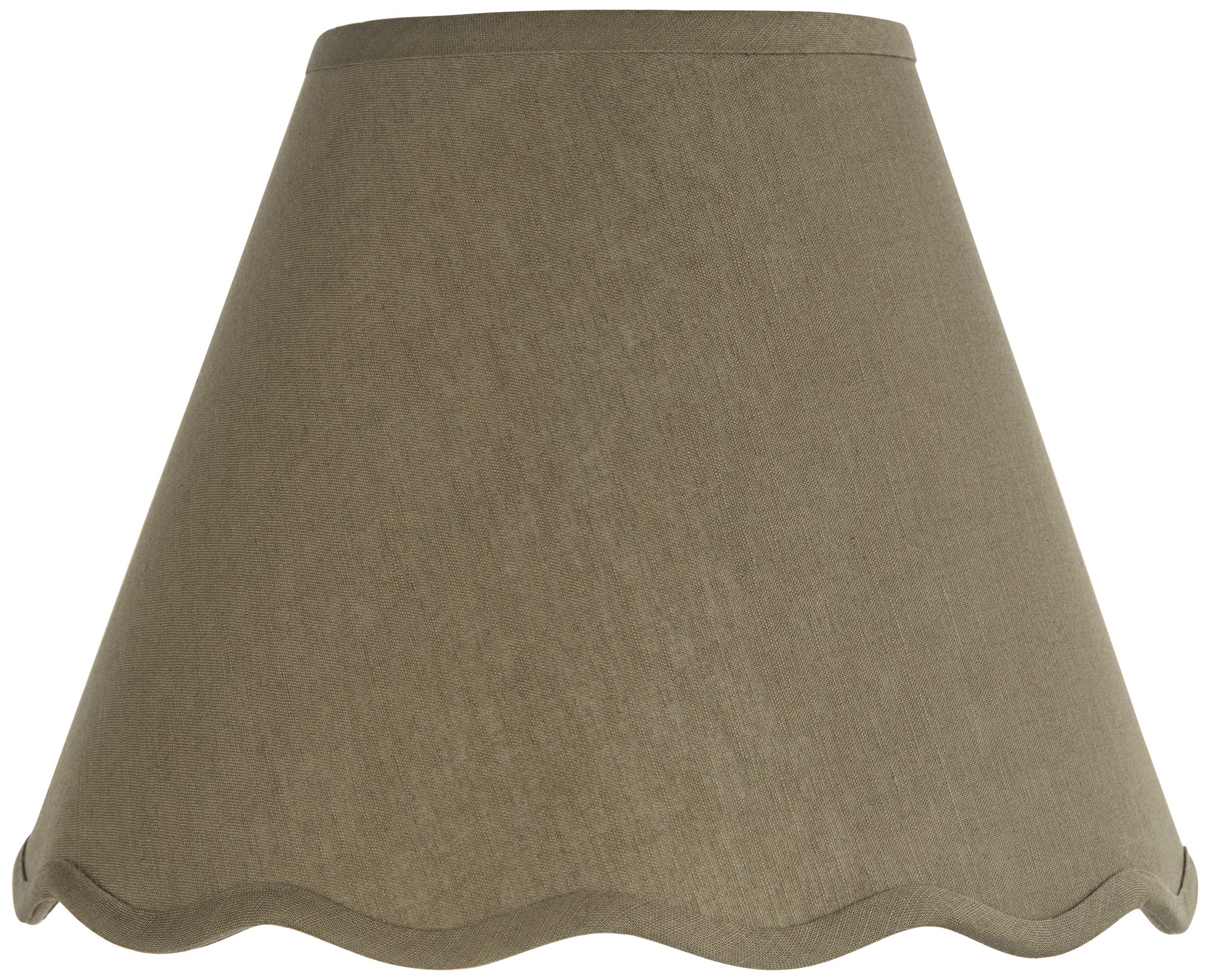 Image 3 Springcrest Mylie Dark Sage Scallop Empire Shade 6x12x9.5x9 (Spider) 2 Set more views