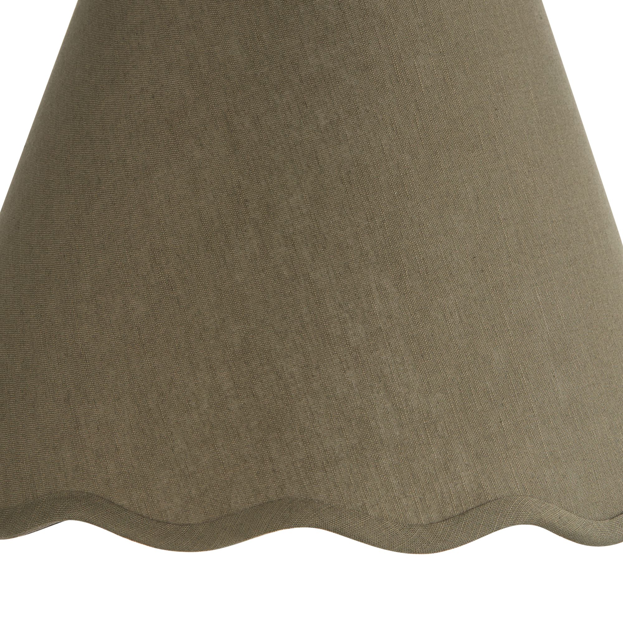 Image 2 Springcrest Mylie Dark Sage Scallop Empire Shade 6x12x9.5x9 (Spider) more views