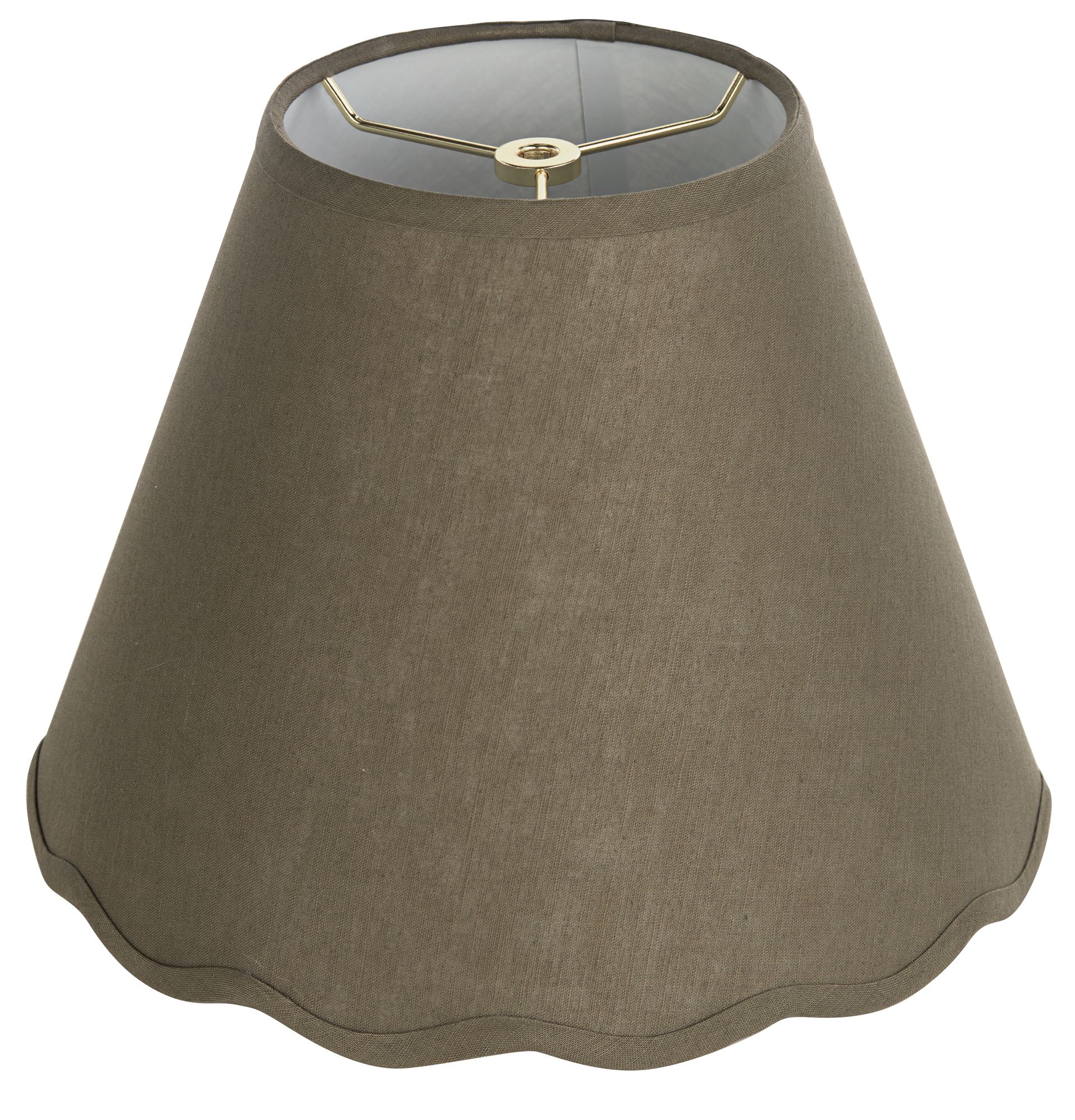 Image 4 Springcrest Mylie Dark Sage Scallop Empire Shade 6x12x9.5x9 (Spider) more views