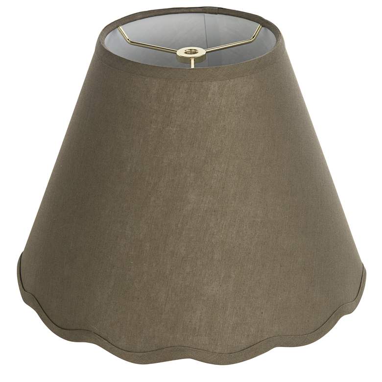 Springcrest Shade Springcrest Mylie Dark Sage Scallop Empire Shade 6x12x9.5x9 (Spider ...