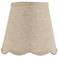 Springcrest Mylie Fawn Beige Scallop Lamp Shade 4x6x5.5 (Clip-On)