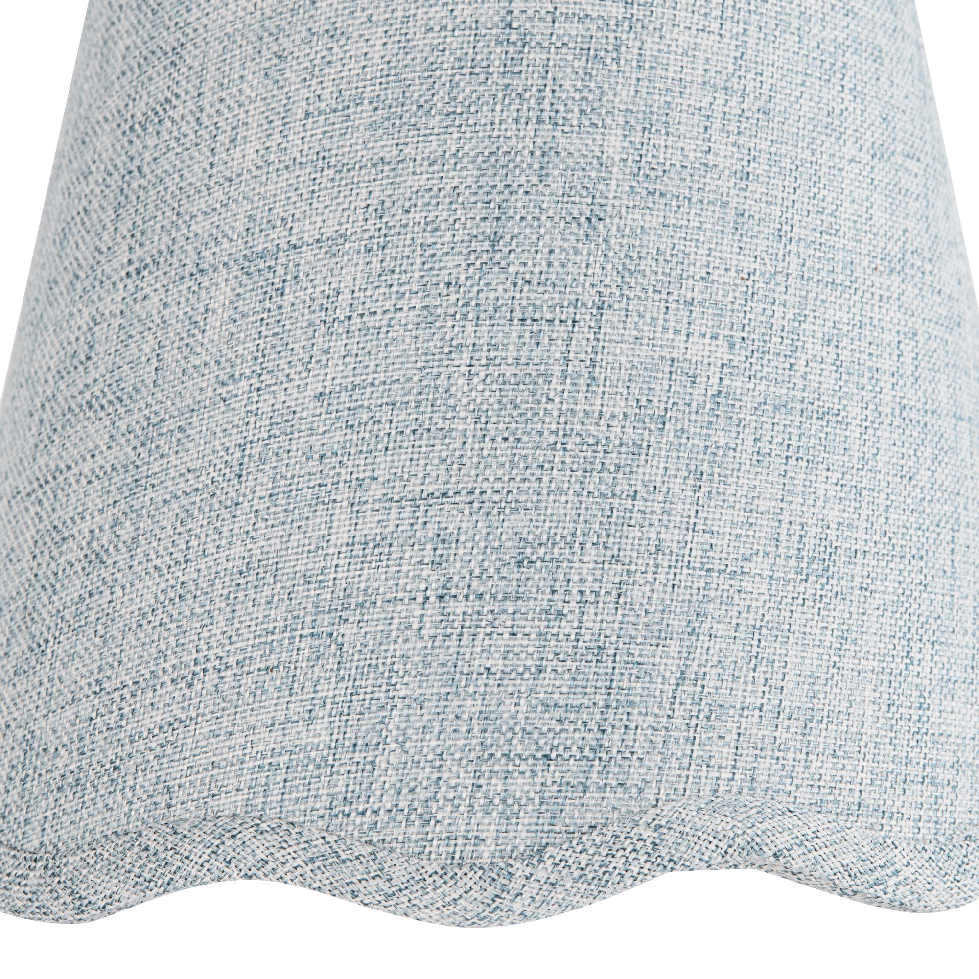 Image 2 Springcrest Mylie Gray Scallop Empire Lamp Shade 4x6x5.5 (Clip-On) Set of 6 more views