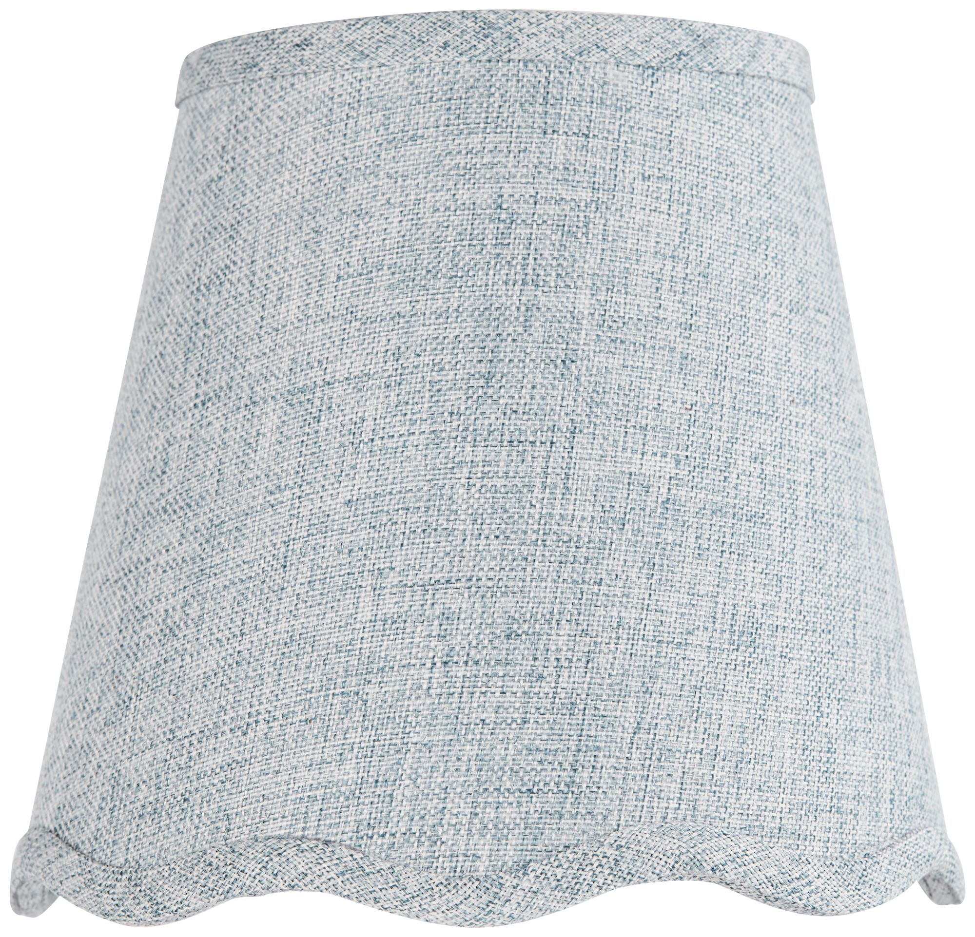 Image 4 Springcrest Mylie Gray Scallop Empire Lamp Shade 4x6x5.5 (Clip-On) Set of 6 more views