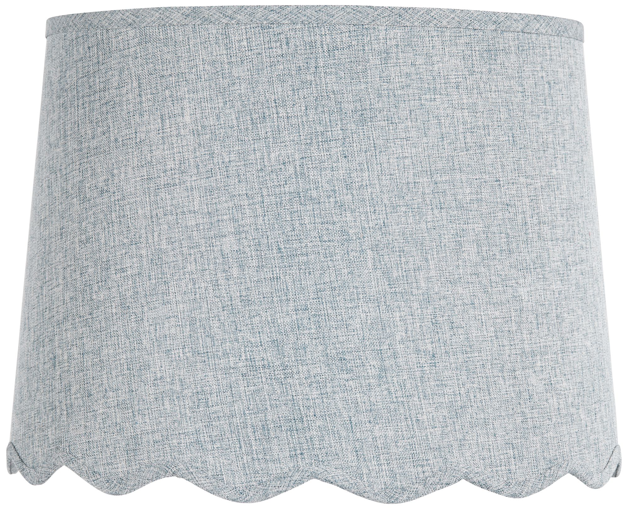 Image 3 Springcrest Mylie Gunsmoke Scallop Drum Shade 13x15x11x11 (Spider) 2 Set more views