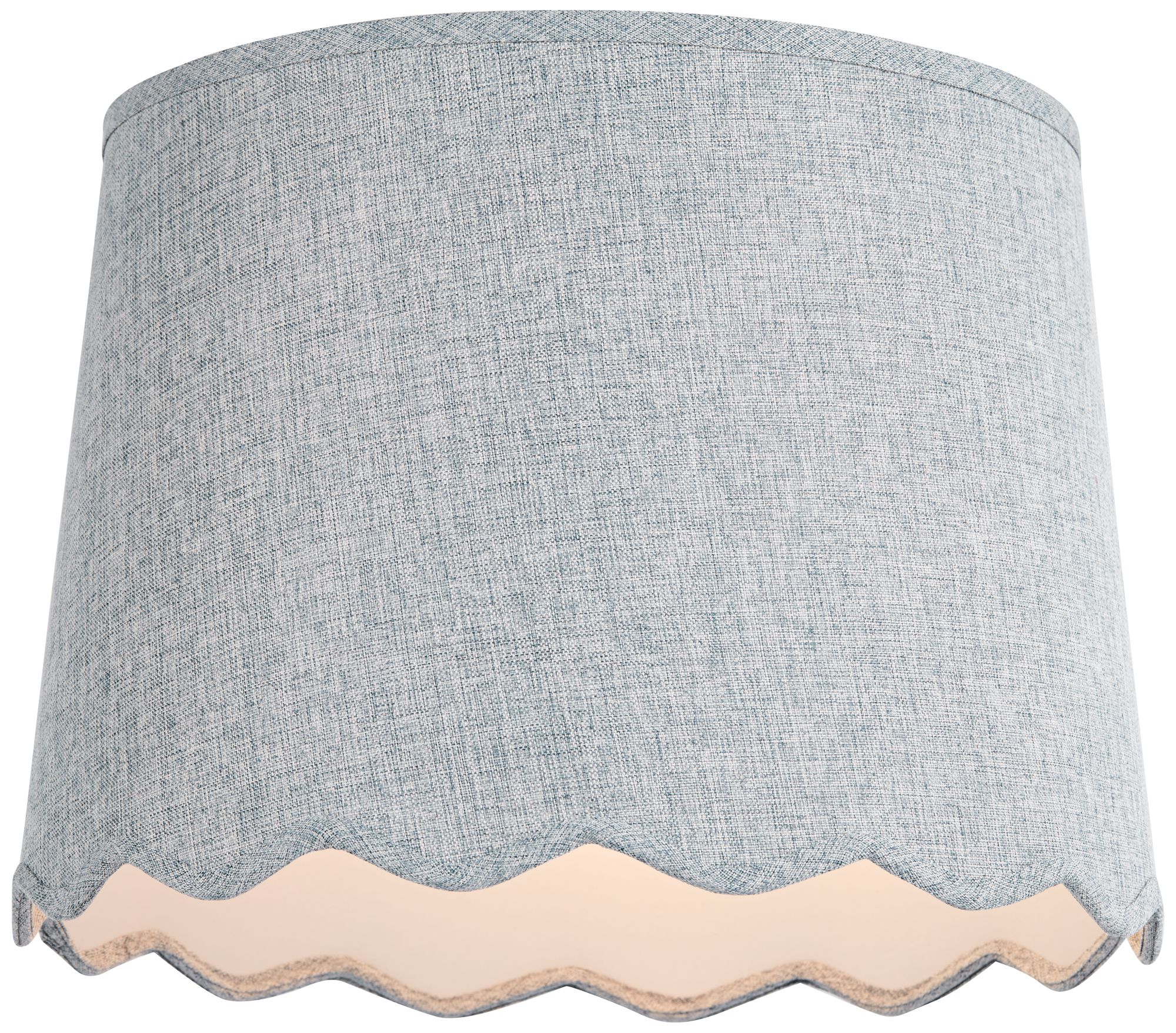 Image 4 Springcrest Mylie Gunsmoke Scallop Drum Shade 13x15x11x11 (Spider) 2 Set more views