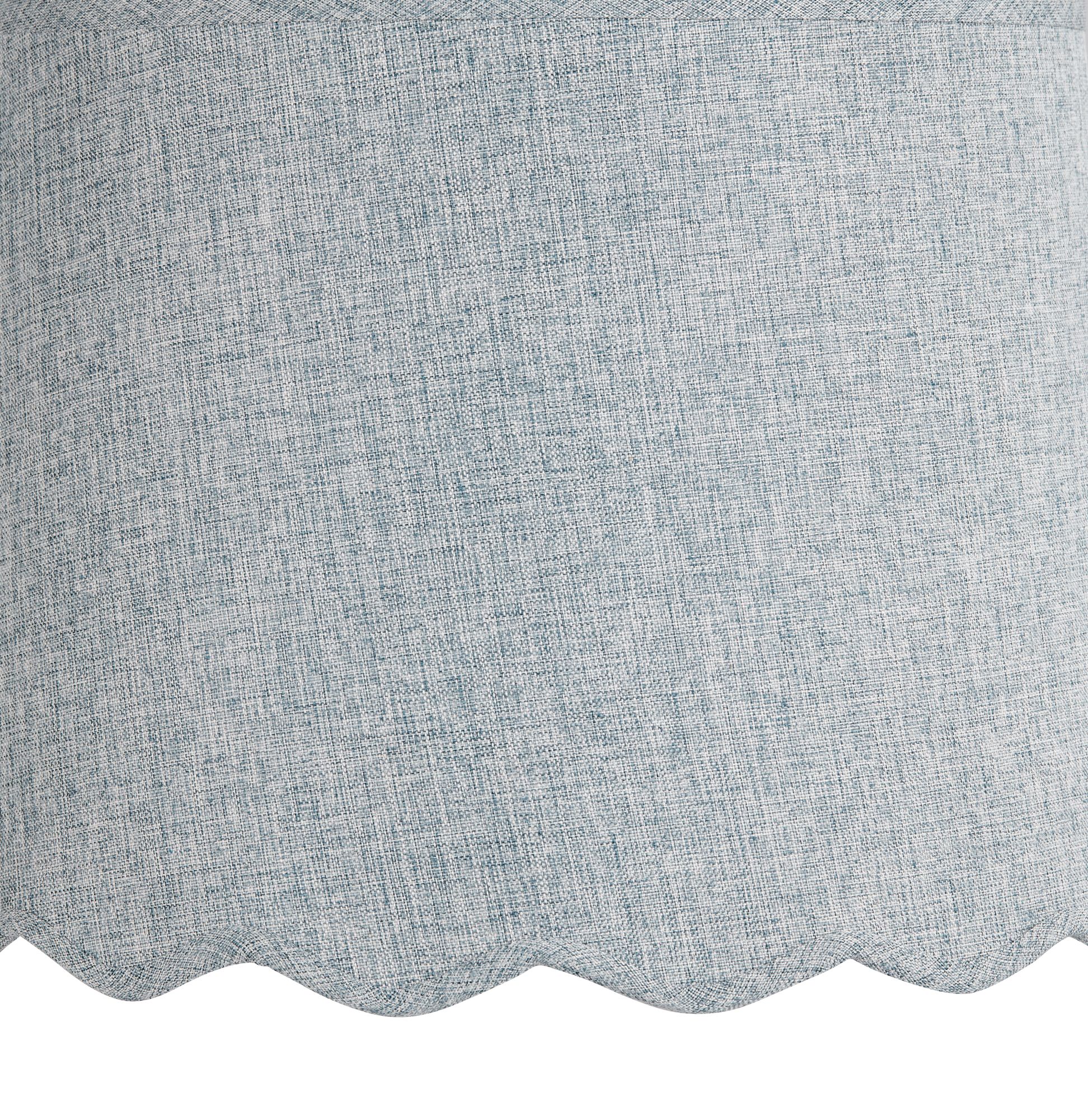 Image 2 Springcrest Mylie Gunsmoke Scallop Drum Shade 13x15x11x11 (Spider) more views