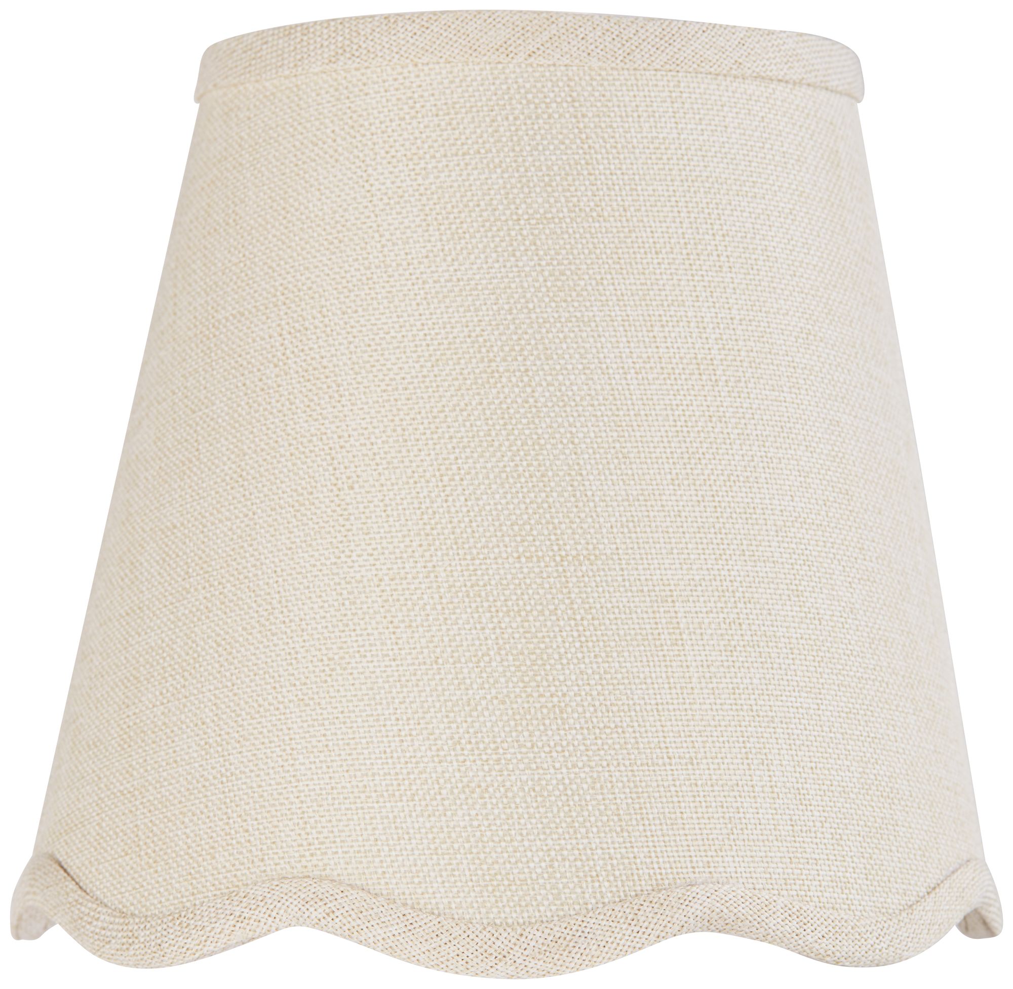 Image 4 Springcrest Mylie Off-White Empire Lamp Shade 4x6x5.5 (Clip-On) Set of 6 more views