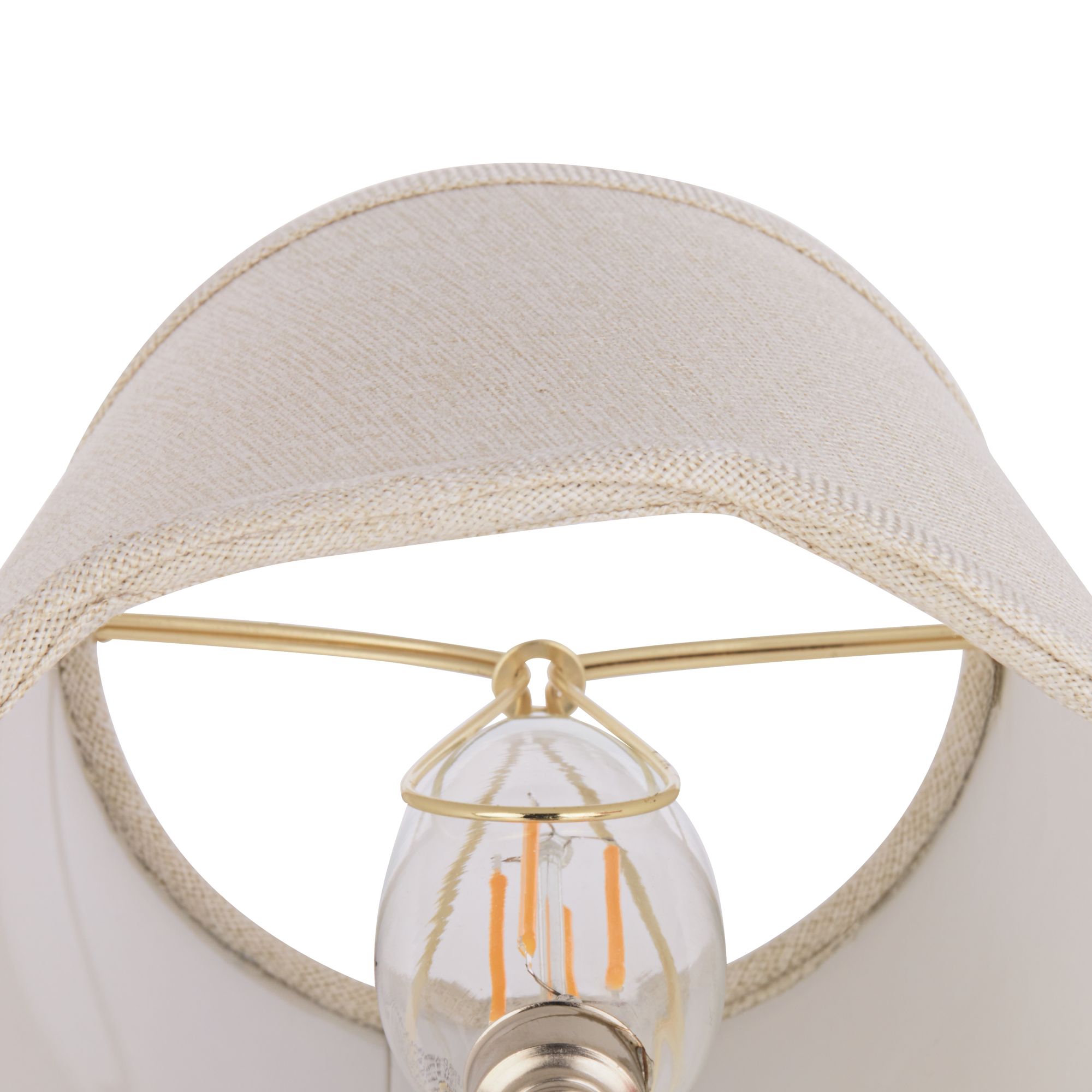 Image 3 Springcrest Mylie Off-White Scallop Empire Lamp Shade 4x6x5.5 (Clip-On) more views