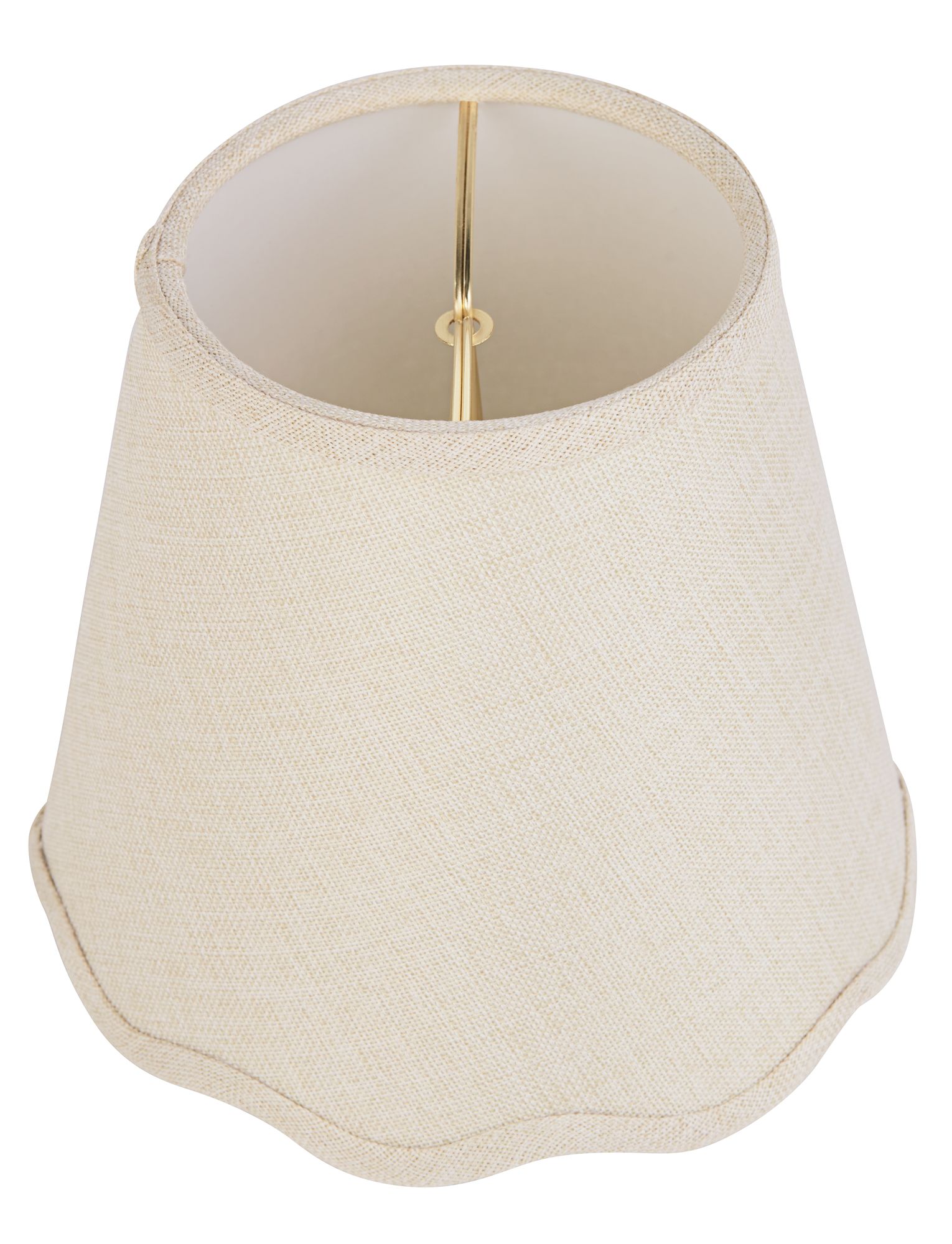Image 5 Springcrest Mylie Off-White Scallop Empire Lamp Shade 4x6x5.5 (Clip-On) more views