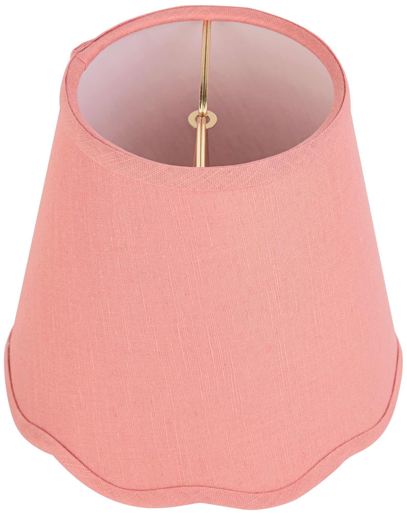 Image 6 Springcrest Mylie Pink Scallop Empire Lamp Shade 4x6x5.5 (Clip-On) Set of 4 more views