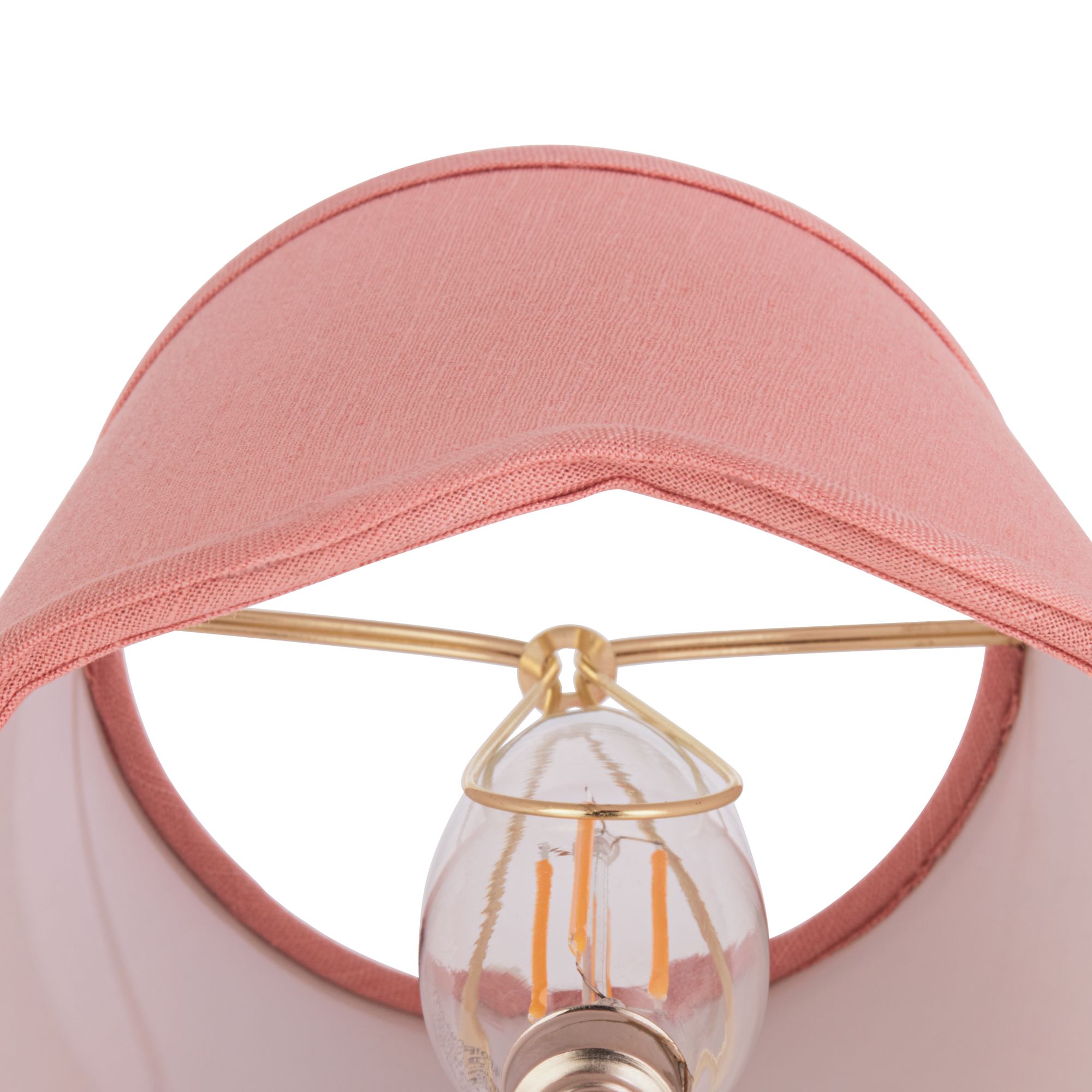 Image 3 Springcrest Mylie Pink Scallop Empire Lamp Shade 4x6x5.5 (Clip-On) more views