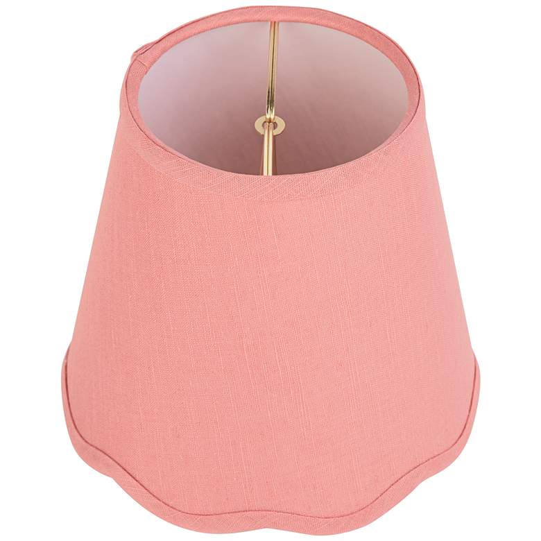 Springcrest Shade Springcrest Mylie Pink Scallop Empire Lamp Shade 4x6x5.5 (Clip-On ...