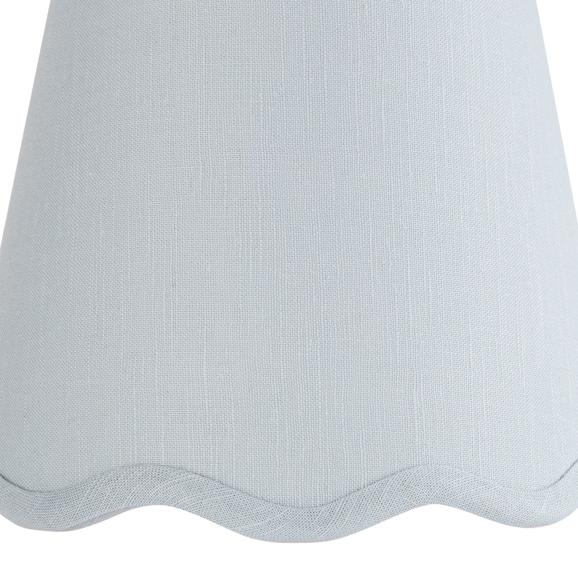 Image 2 Springcrest Mylie Soft Blue Scallop Empire Lamp Shade 4x6x5.5 (Clip-On) more views