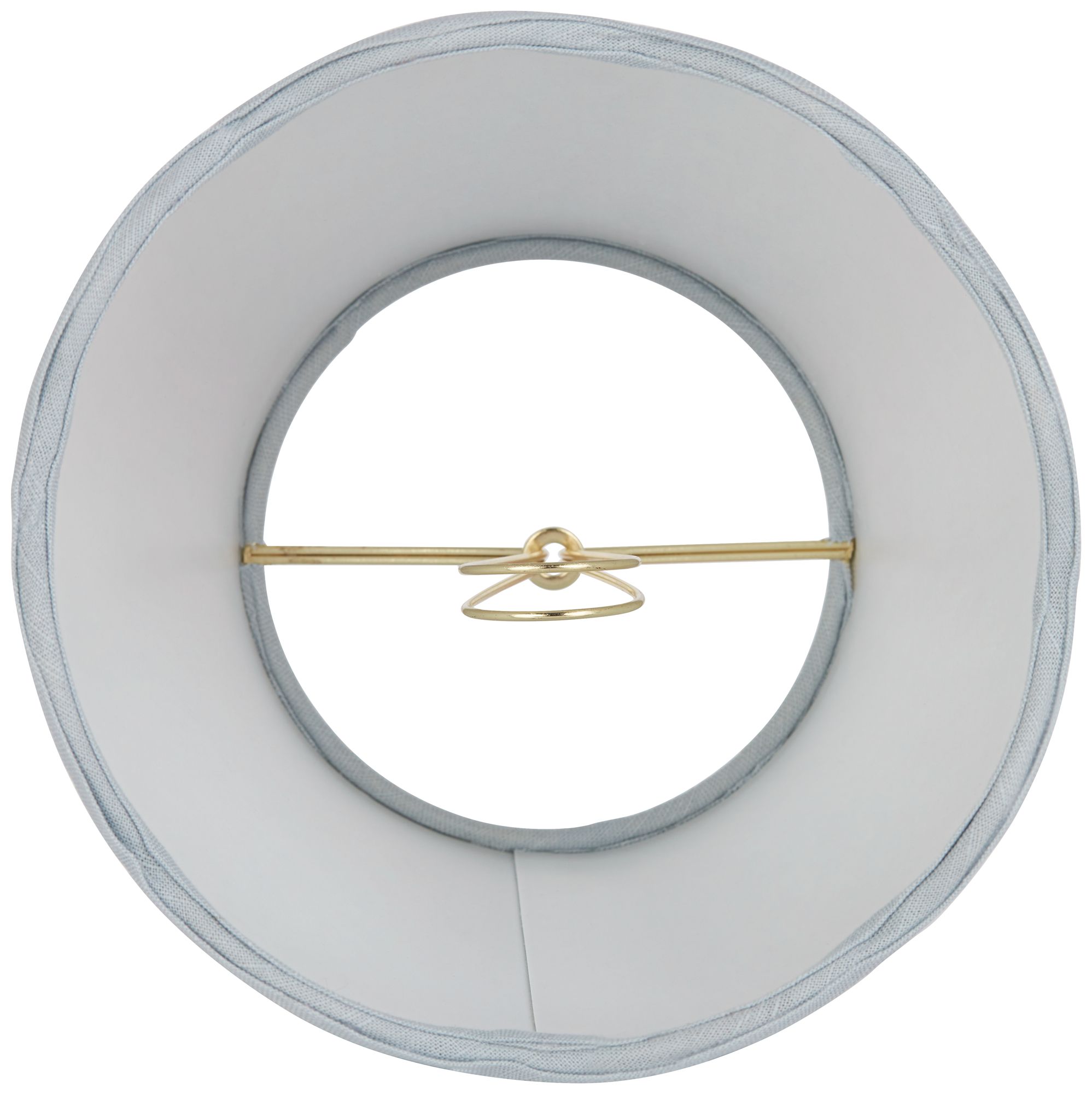 Image 6 Springcrest Mylie Soft Blue Scallop Empire Lamp Shade 4x6x5.5 (Clip-On) more views