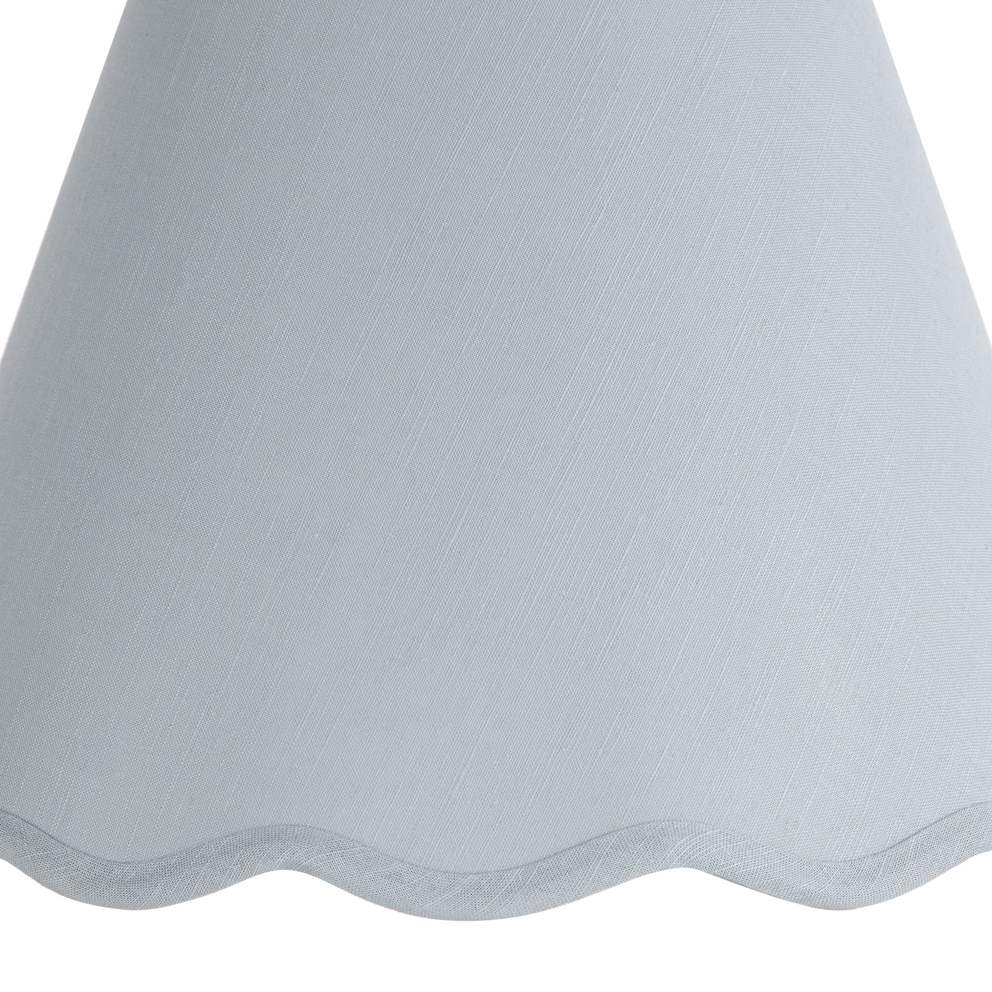 Image 2 Springcrest Mylie Soft Blue Scallop Empire Shade 6x12x9.5x9 (Spider) 2 Set more views