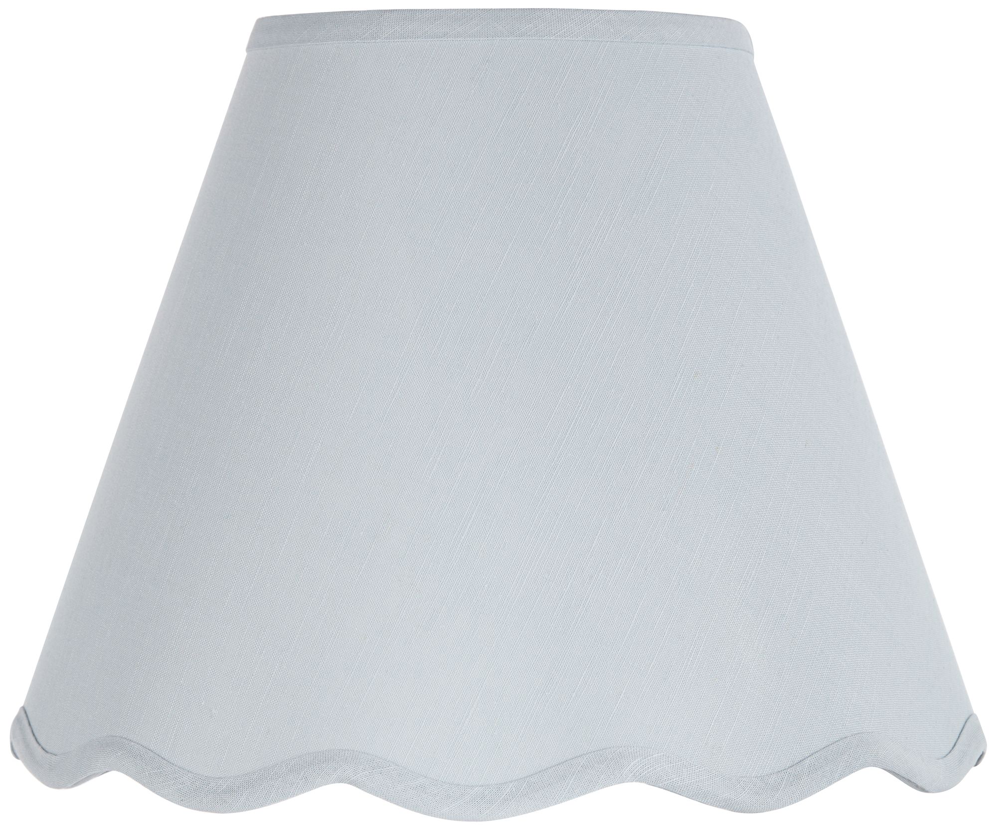 Image 3 Springcrest Mylie Soft Blue Scallop Empire Shade 6x12x9.5x9 (Spider) 2 Set more views