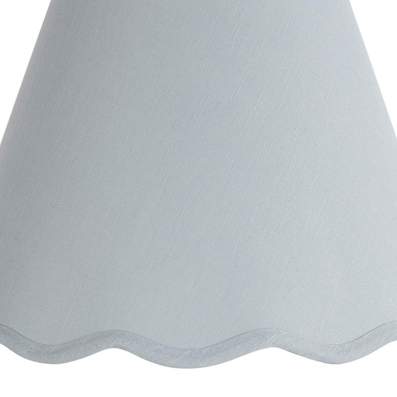 Bluescope Shade Springcrest Mylie Soft Blue Scallop Empire Shade 6x12x9.5x9 (Spider ...