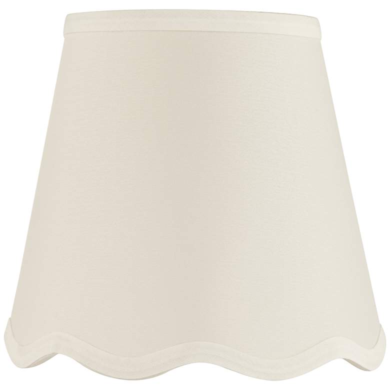 Image 1 Springcrest Mylie White Scallop Empire Lamp Shade 4x6x5.5 (Clip-On)