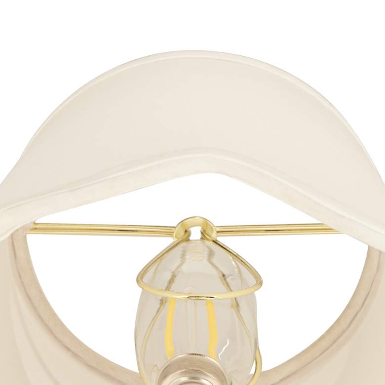 Image 4 Springcrest Mylie White Scallop Empire Lamp Shade 4x6x5.5 (Clip-On) more views
