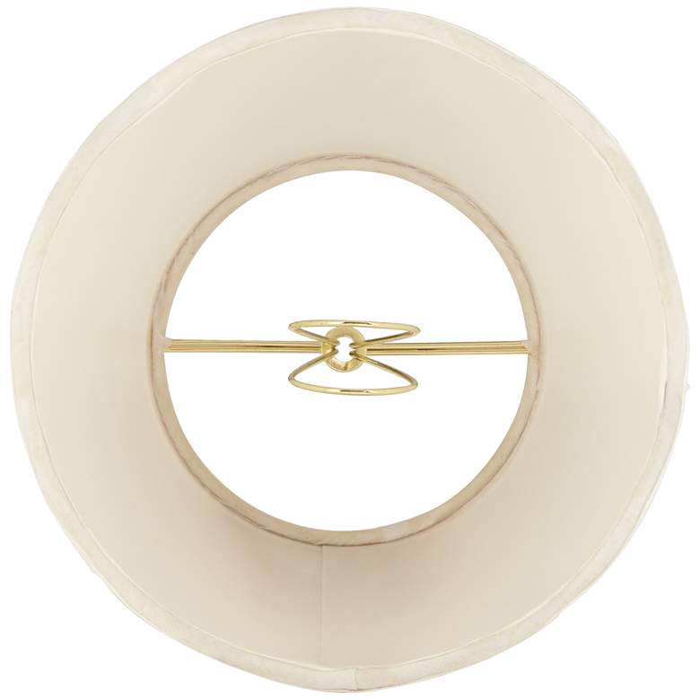 Image 6 Springcrest Mylie White Scallop Empire Lamp Shade 4x6x5.5 (Clip-On) more views