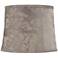 Springcrest Nagano Gray Drum Shade 12 1/4 x 14 1/4 x 11" (Spider)