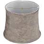 4_Springcrest Nagano Gray Drum Shade 12 1/4 x 14 1/4 x 11" (Spider) more views
