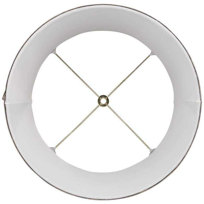 Image 5 Springcrest Nagano Gray Drum Shade 12 1/4 x 14 1/4 x 11" (Spider) more views