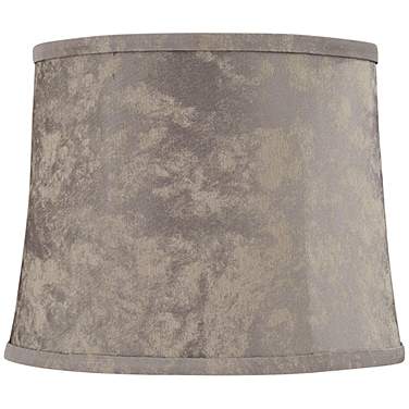 Springcrest Nagano Gray Drum Shade 12 1/4 x 14 1/4 x 11" (Spider)