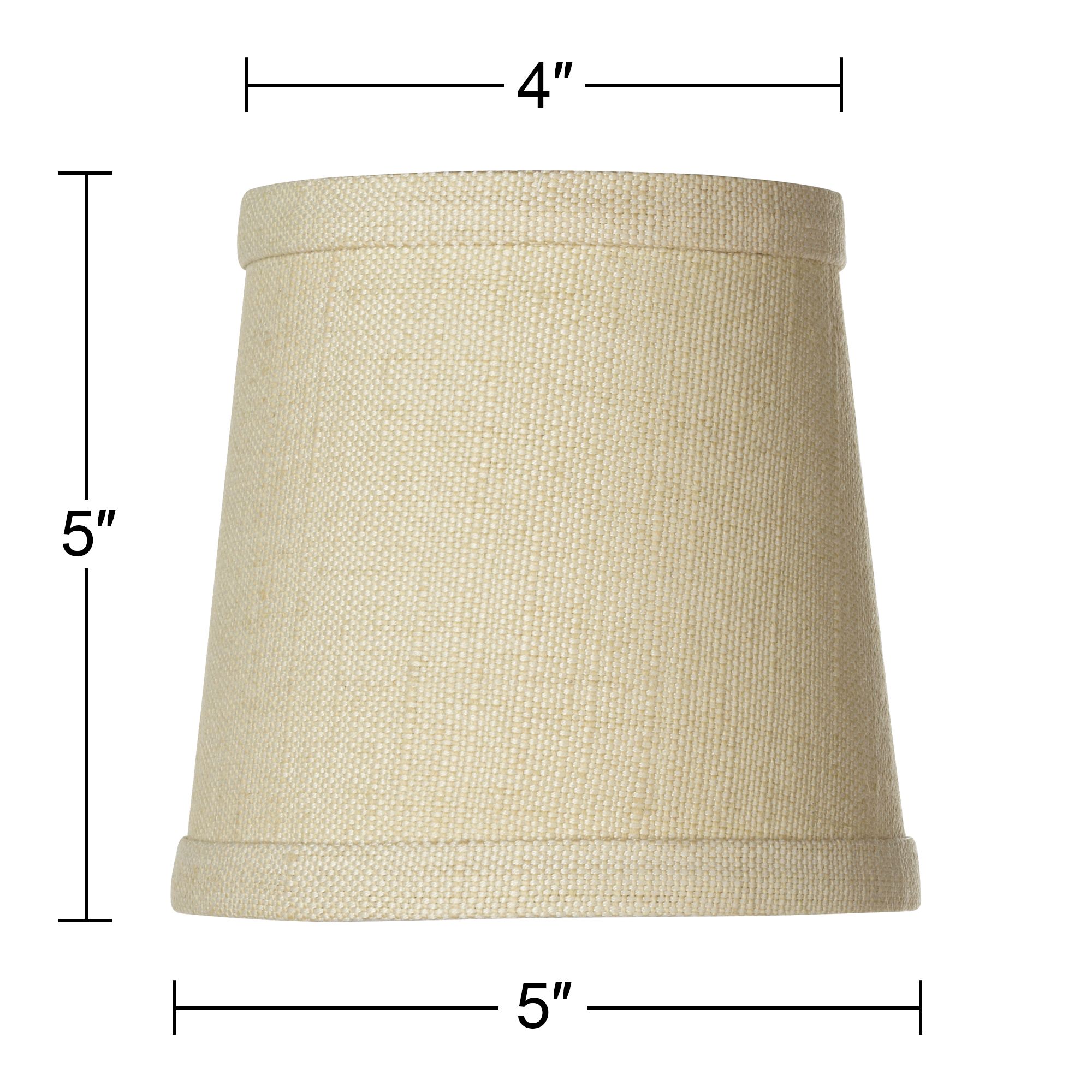 Image 6 Springcrest Nallad Herbal Linen Lamp Shades 4x5x5x5 (Clip-On) Set of 6 more views