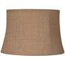 1_Springcrest Natural Burlap Drum Lamp Shade 10x12x8 (Spider)
