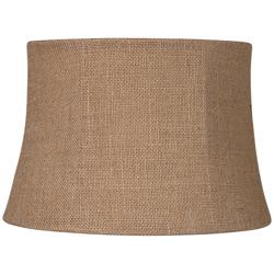 Springcrest Natural Burlap Drum Lamp Shade 10x12x8 (Spider)