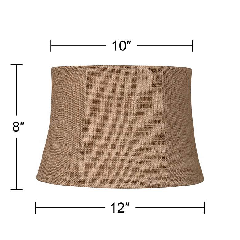 Image 5 Springcrest Natural Burlap Drum Lamp Shade 10x12x8 (Spider) more views