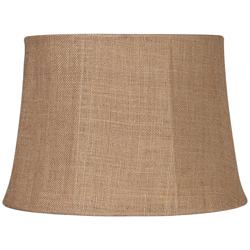 Springcrest Natural Burlap Large Drum Lamp Shade 13x16x11 (Spider)