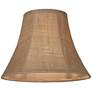 3_Springcrest Natural Burlap Medium Bell Lamp Shade 7x14x11 (Spider) more views