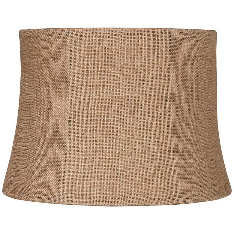 Image 1 Springcrest Natural Burlap Medium Drum Lamp Shade 12x14x10 (Spider)