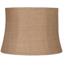 Springcrest Natural Burlap Medium Drum Lamp Shade 12x14x10 (Spider)