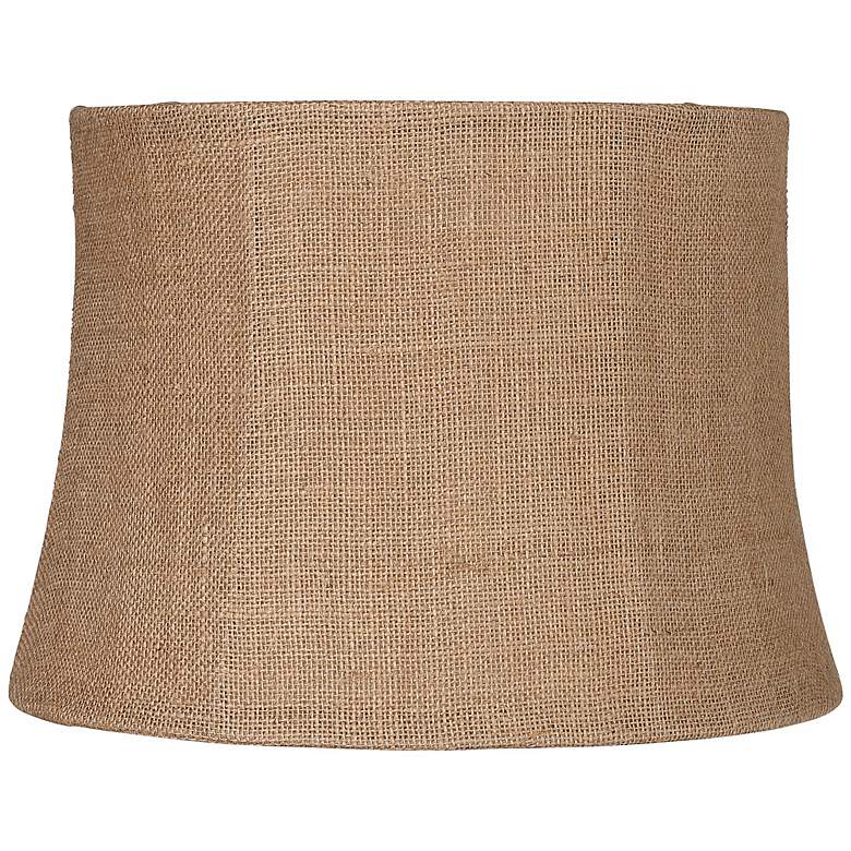 Image 4 Springcrest Natural Burlap Medium Drum Lamp Shade 12x14x10 (Spider) more views