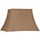 Springcrest Natural Burlap Rectangle Lamp Shade 7/10x12/16x11 (Spider)