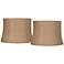 Springcrest Natural Burlap Set of 2 Drum Lamp Shades 12x14x10 (Spider)