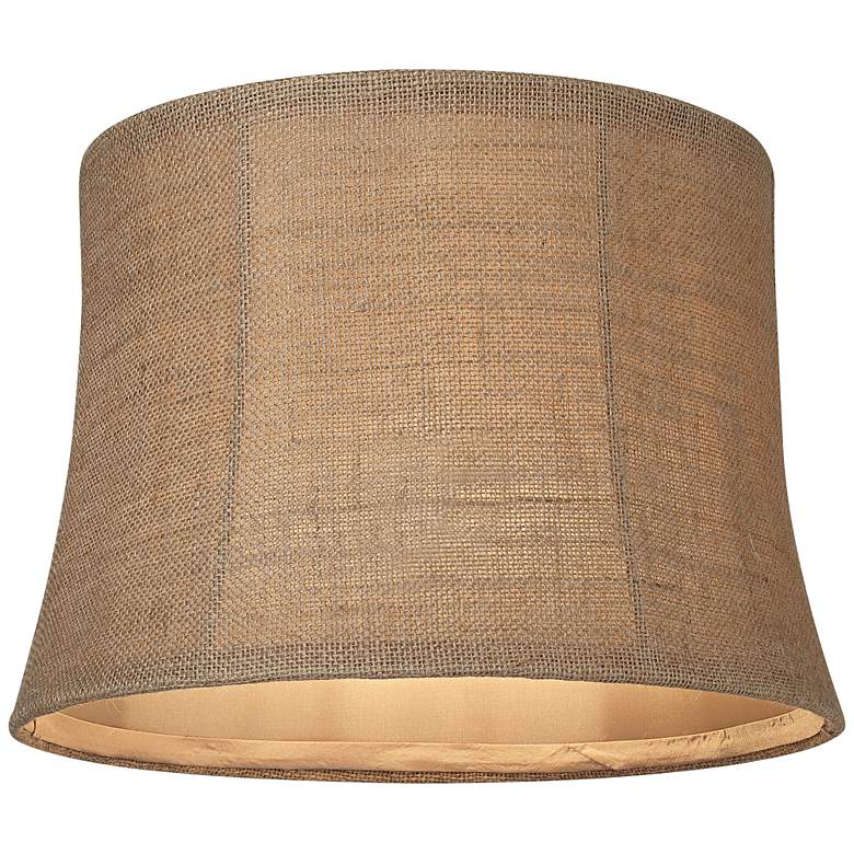 Image 3 Springcrest Natural Burlap Set of 2 Drum Lamp Shades 12x14x10 (Spider) more views