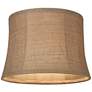 3_Springcrest Natural Burlap Set of 2 Drum Lamp Shades 12x14x10 (Spider) more views