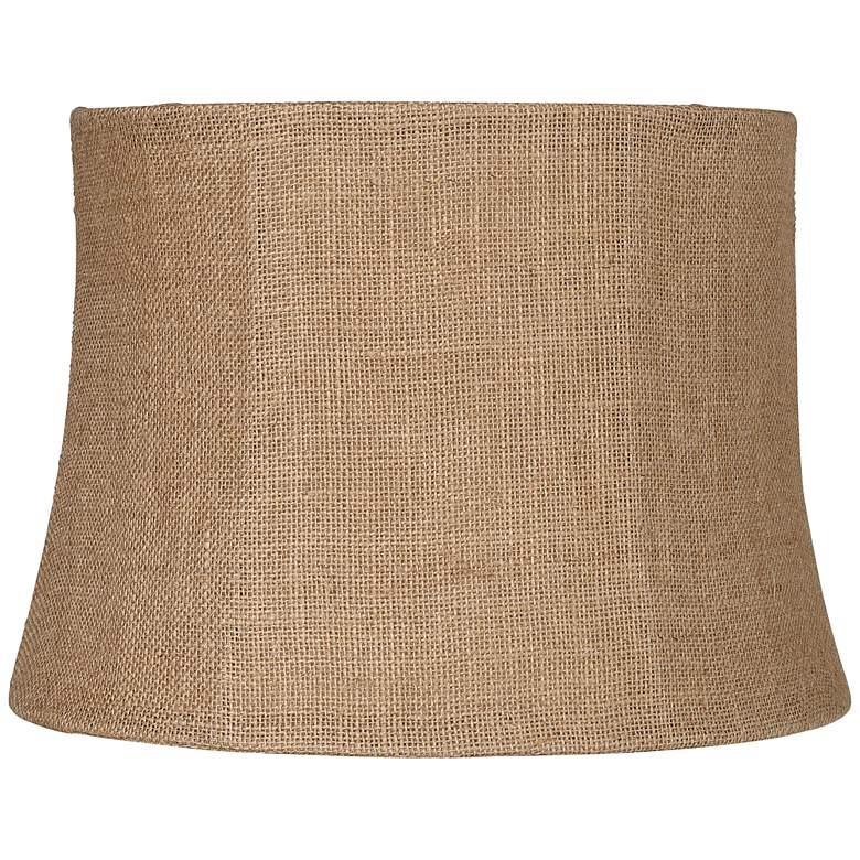 Image 5 Springcrest Natural Burlap Set of 2 Drum Lamp Shades 12x14x10 (Spider) more views
