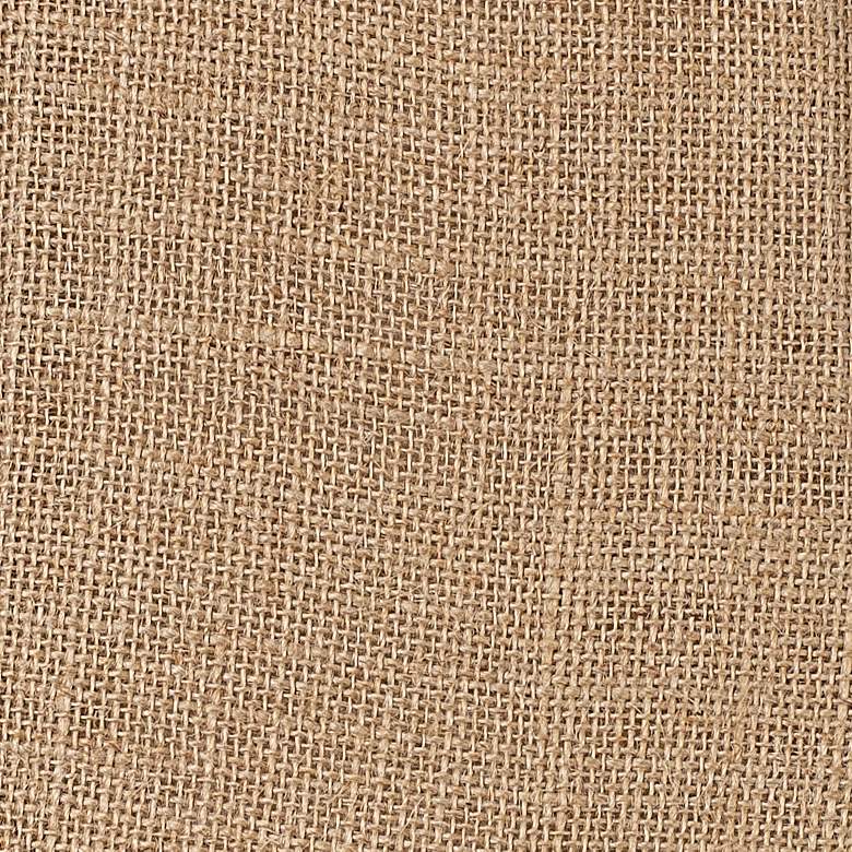 Image 2 Springcrest Natural Burlap Set of 2 Drum Lamp Shades 13x16x11 (Spider) more views