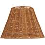 1_Springcrest Natural Dark Rattan Lamp Shade by Springcrest 8x16x11