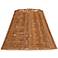 Springcrest Natural Dark Rattan Lamp Shade by Springcrest 8x16x11