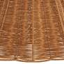 2_Springcrest Natural Dark Rattan Lamp Shade by Springcrest 8x16x11 more views
