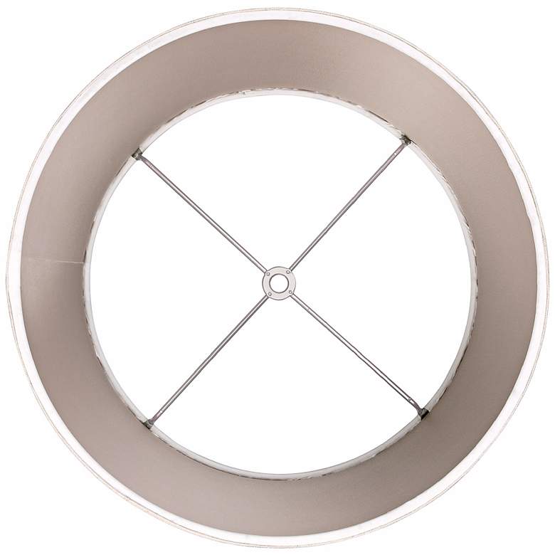 Image 3 Springcrest™ Natural Linen Drum Shade 10x12x8 (Spider) more views