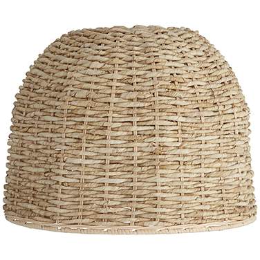 Springcrest Natural Woven Husk Rattan Drum Shade 5x16x12