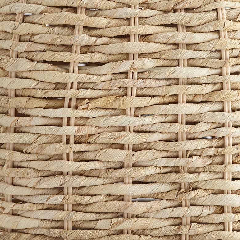 Image 2 Springcrest Natural Woven Husk Rattan Drum Shade 5x16x12 more views